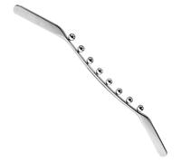 NONDK New Stainless Steel 8 Bead Meridian Massage Stick Gua Sha Tool Trigger Points Massager for Lymphatic Drainage Muscle