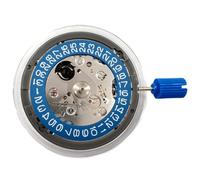 NONDK NH35A Mechanical Movement High NH35 Calendar Wheel Blue 24 Jewels Automatic High Winding, Silver & blue
