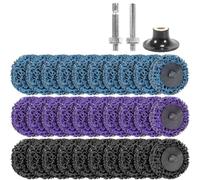 NONDK Non-Woven 50mm 30-Pack Abrasive Discs for Electric Drill and Rotary Tools-Removes Paint, Rust Oxidation