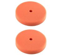 NONDK Orange Heavy-Cut Polishing Sponge Pad 2Pc 7 Inch 175mm, for 150mm Backing Plate Compound Buffing Polishing Sponge Pads