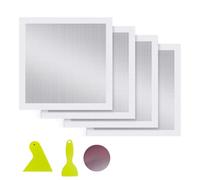 NONDK Panel for Large Wall and Ceiling Repair Kit 4-Pack 12x12 Inch Drywall Patch with Self-Adhesive Mesh and Aluminum Plugs