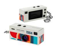 NONDK Perfect 1080p HD Mini Thumb Camera Backpack Charm Take Photos and Upload with 0.96inch Screen White