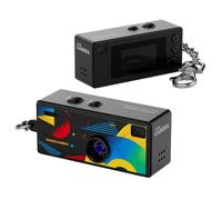 NONDK Perfect 1080p HD Mini Thumb Camera Backpack Charm with 0.96inch Screen to Capture and Upload Photos Black