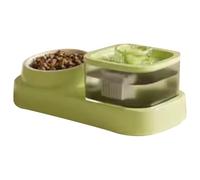 NONDK Pet Feeder 2-In-1 Auto Filter Pets Water Fountain Mute for Cat Drinker Bowl Recirculating Filtration System Green