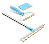 NONDK Pet Hair Removal Tool Telescopic Handle Carpet Rake 180° Rotation for Dog Set Carpet Shave