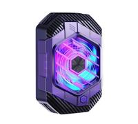 NONDK Phone Back-Clip Semiconductor Cooler 24W 3 Gears Adjustable Cooling Fan Radiator RGB Light Effect Mobile Radiator