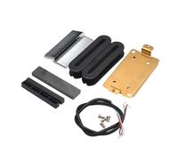 NONDK Pickup DIY Kit-4.5MM Rounded Corner Rail Blade Humbucker Ceramic Lastic Bobbin 4C Cable B-16K