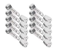 NONDK Pipe Clips for Outdoor Pergolas 10Pcs Stainless Steel Pulley with Clips Wave Sun Shade Hardware Resistance