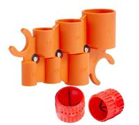 NONDK Pipe Deburring Tool Kit(2Pcs), 1/4"- 1" Depth Gauge& 1/8" to 1-5/8" Inner Outer Reamer Tubing Chamfer Tool