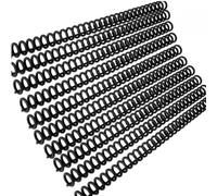 NONDK Plastic 30-Hole Loose Leaf Binder Rings 20pcs 85-Sheet Capacity for DIY Albums Black