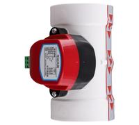 NONDK Plastic Motorized Damper PVC Check Valve Air Duct Volume Controller for Ventilation Pipe 220VAC 75mm
