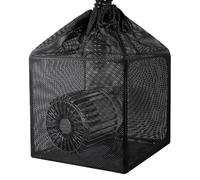 NONDK Pond Filter Bag,Pump Barrier Bag, Anti-Clogging Cube Filter Box in Black Media Bag,Pump Mesh Bag for Water Fish Ponds
