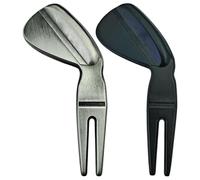 NONDK Portable Mini Golf Pitch Mark Repair Tools- 2pcs Set Includes Golf Divot Repair Tool