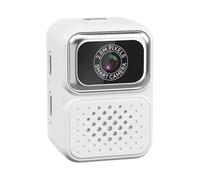 NONDK Portable Thumb Cam 0.96 Inch Mini Sports Camera with Screen Retro Outdoor Home Small Video Recorder for Kids Gift White
