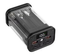 NONDK PowerBank 22.5W Case for 6 PCS 18650 Battery for Charging No Soldering Need Required Overload Protection DIY Power Case A
