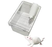 NONDK PP Rodent Cage for Biomedical Laboratory Mouse/Rat with Bottle Breeding Enclosure Feeding for University Research