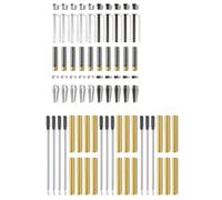 NONDK Premium for Woodturning Pen Kits 10-Pack Titanium-Slimline Rollerball Turning Supplies Twist Set Lathe Accessories