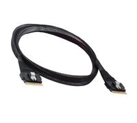 NONDK Professional Slim SFF-8654 8i Male to SFF-8654 SAS4.0 74Pin Cable- for 50cm for Server Controller Connector Extender Cable
