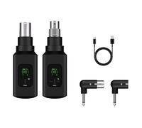 NONDK Professional Wireless Microphone Converter Wireless System for Guitar XLR Transmitter and Receiver Dynamic Microphone B
