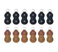 NONDK PU Leather Guitar Pick Holder Keychain Guitar Pick Holder Case Bag Guitar Key Cases Bag