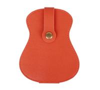 NONDK PU Material Guitar Pick Case Multi-Slot Guitar Pick Holder Box for Storing Guitar Accessories Orange
