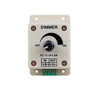 NONDK PWM Dimming Controller for LED Lights, 12-24 Volt (12V - 24V) 8 Amp, Electric Voltage Regulators for Home, Commercial, Industrial and Office
