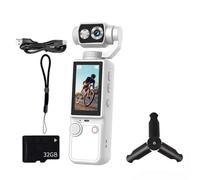 NONDK Q8 Ultra-Clear Auto-Focus Outdoor Sports Camera Handheld Conference Recording Portable Pocket Camera 32G B