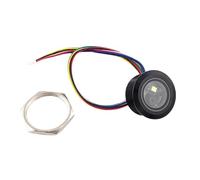 NONDK QR Code Round Barcode Module Scanner GM861-LED White Fill Lighting 2D/1D USB/UART DC3.3V Metal Enclosure Black