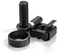 NONDK Rack Mount Cage Nuts Server Rack Screws M6 Cage Nut Washer Set M6 Cabinet Screws