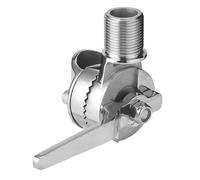 NONDK Ratchet Mount Adjustable Antenna Base, Marine VHF Antenna Mount Rail, Ratchet Mount Base Pipe Clamp