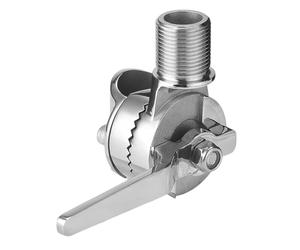 NONDK Ratchet Mount Adjustable Antenna Base, Marine VHF Antenna Mount Rail, Ratchet Mount Base Pipe Clamp