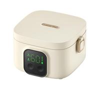 NONDK Rechargeable Electric Lunch Box Portable Water-Free Heating 500ML LCD Display Wireless Heating Lunch Box