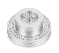 NONDK Record Weight LP Vinyl Record Clamp Level Turntable Stabilizer Vibration Player Replacement Silver