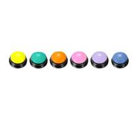 NONDK Recordable Dog Communication Buttons 6PCS Voice Recording Function for Pet Training Buzzer Playback Funny Gift No Batteries Needed