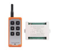 NONDK Relay Module 6 Channel 1000mA DC 12/24V Relay Remote Control Switch Wireless Transmitter Receiver 433MHz