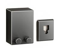 NONDK Retractable Clothesline Stainless Steel Pull-Out Clothes-Drying Machine Rope Space-Saving Clothes Drying Rack, Black Easy Install
