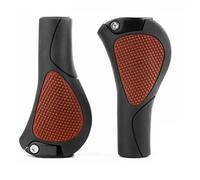 NONDK Retro Ergonomic Front Bicycle Hand Grips 22MM Rubber Handlebar Grip for Mountain Bike Vintage Style Black-Brown