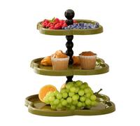 NONDK Retro Jewelry Rack Fruit Plate Dessert Display Rack Desktop Four-Leaf Ornament Storage Rack A