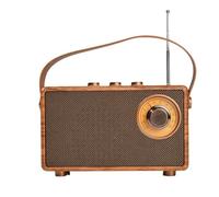 NONDK Retro Portable Wireless Bluetooth Speaker Powerful Stereo Sound Box Vintage FM Rechargeable MP3 Player