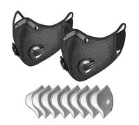 NONDK Reusable for Outdoor Activities Sport Mask with 8 Activated Carbon Filters,Dustproof Design