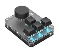 NONDK RGB Light Keyboard 4 Keys 1 Knob Programmable Macro Functionality USB Mini Acrylic TYPE-C Interface Connection