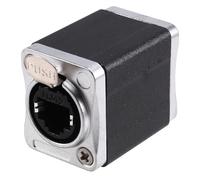 NONDK RJ45 Feedthrough Coupler for Network Cables CAT6 STP Shielded Female Straight Coupler Ethernet Extension Adapter B
