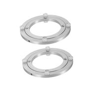 NONDK Rotating Table Round 2pcs 4 Inch Inche Aluminum Ball Bearing Turntable Bearings Swivel Plate Smooth Functionality