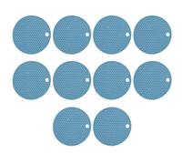 NONDK Round Heat- SiliconeMat Coffee Cup Mat Heat-Insulating Non-Slip Pot Mat Thickened Table Mat KitchenAccessorie A