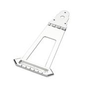 NONDK Round Silver Jazz Guitar Bridge with Adjustable Height for Guitar Accessories