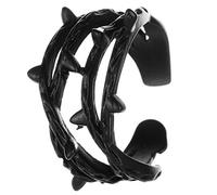 NONDK Rromantic Fashion Multi-Layer Simple Open Index Finger Rings Retro Branch Gift Ring,Black