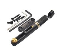 NONDK Saddle Headless Electric Guitar Bridge Tailpiece with Wrench for Headless Electric Guitar Black