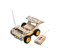 NONDK Science Experiment Kit DIY Wooden Remote Control Car Four Wheel Drive Racing Assembling KID STEM Educational Toy