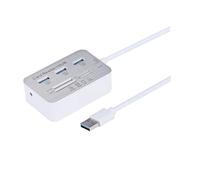 NONDK SD TF MS M2 MMC Memory Card Reader Adapter 7in One HUB+ 4 Ports Expander for U Disk for PC Laptop Mouse Keyboard USB