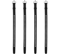 NONDK Silicone Tie Down Strap 4 Pcs, 50cm Versatile Wear Securing Strap with Metal Buckle for Luggage Binding